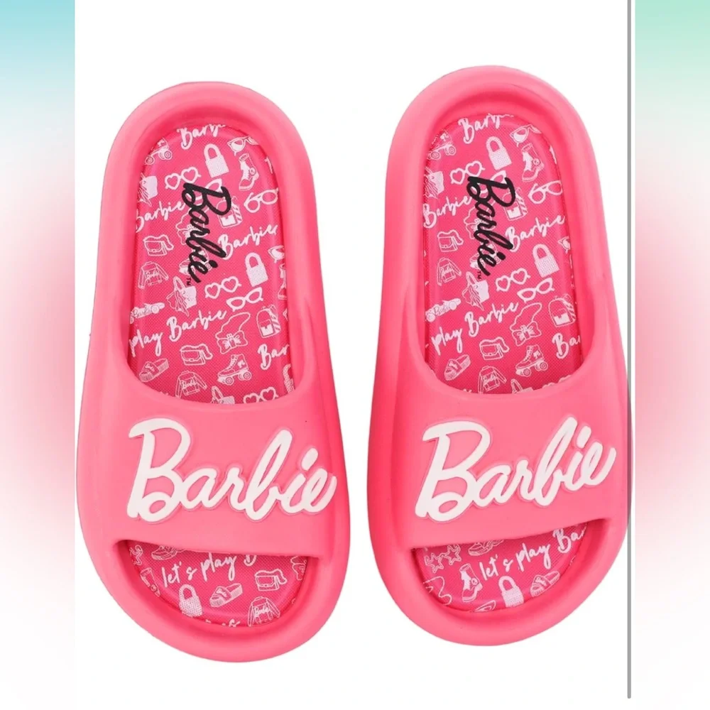 Barbie Little & Big Girls Slide Sandals